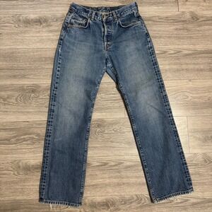 Lucky Brand Dungarees‎ Vintage 2000 Fitting Straight Leg Jeans USA Made Sz 10/30